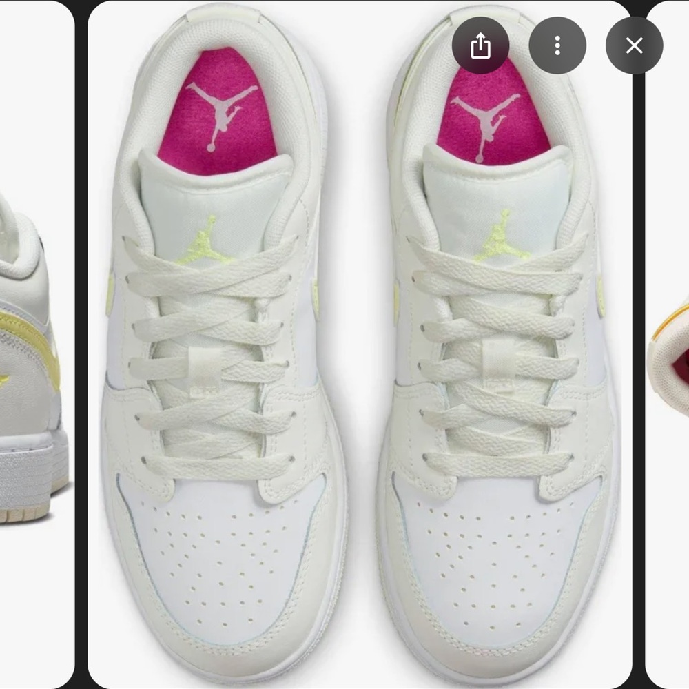 Air Jordan 1 Low GS – Size 3.5Y
Color: Sail / Light Laser Orange / White